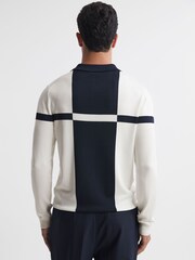 Jersey entallado con cuello con media cremallera Langland de Reiss - Imagen 4 de 4