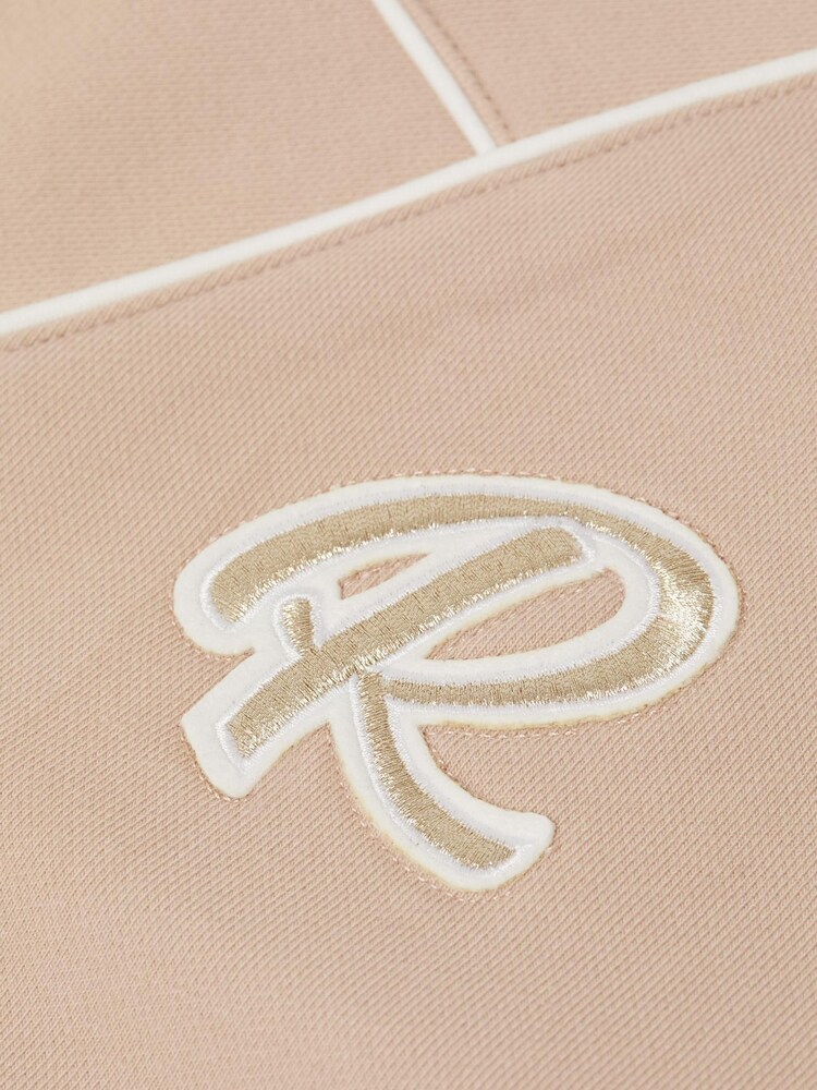 Reiss Camel Julia 9-14 yrs Embroidered Crew Neck Sweatshirt - Image 6 of 6