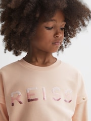 Reiss Pink Etta 9-14 yrs Sequin Motif Jumper - Image 4 of 6