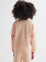 Reiss Pink Etta 9-14 yrs Sequin Motif Jumper - Image 5 of 6