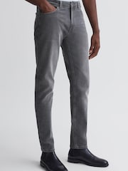 Reiss Grey Medesto Slim Fit Washed Jeans - Image 1 of 4