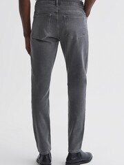 Reiss Grey Medesto Slim Fit Washed Jeans - Image 3 of 4