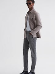 Reiss Grey Medesto Slim Fit Washed Jeans - Image 4 of 4
