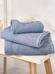 Martex Blue Pure 100 Cotton 650 GSM Towel - Image 1 of 4