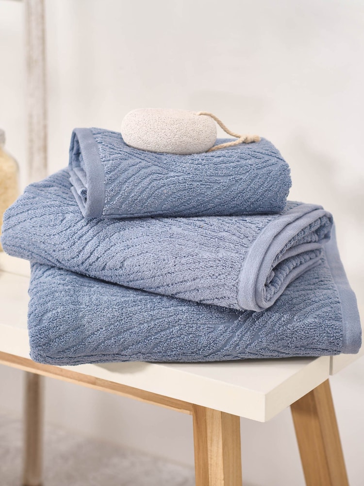 Martex Blue Pure 100 Cotton 650 GSM Towel - Image 1 of 4 Martex Blue Pure 100 Cotton 650 GSM Towel - Image 1 of 4