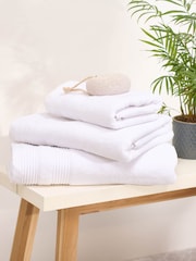 Martex White Pure 650 GSM 100% Cotton 100% Cotton Towel - Image 1 of 4