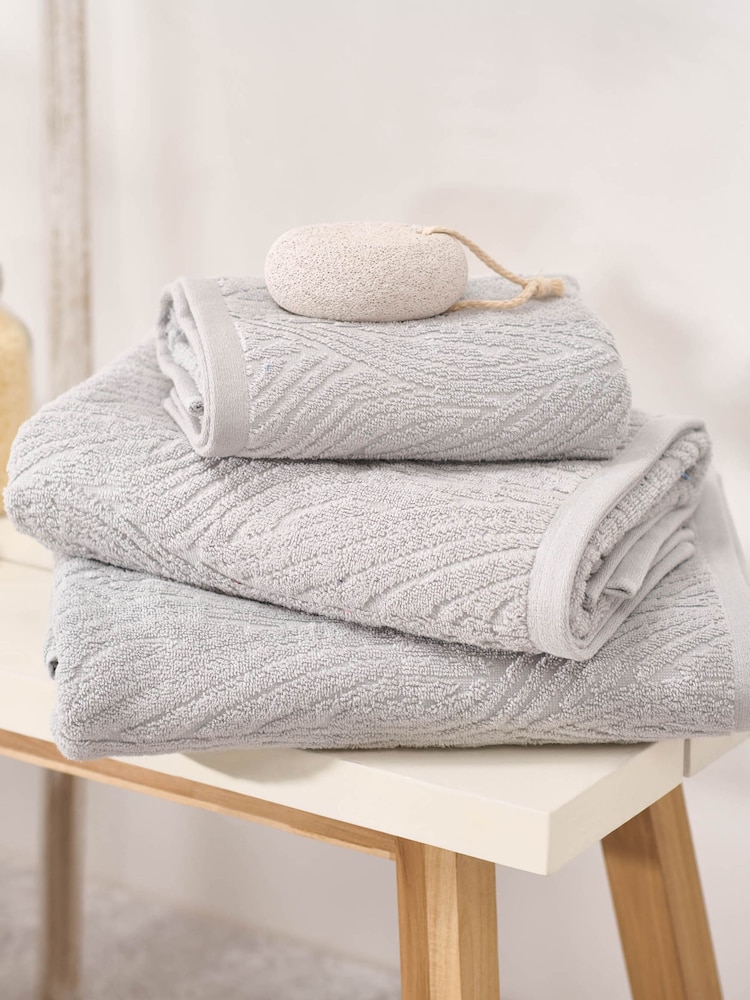 Martex Grey Pure 650 GSM 100% Cotton Towel - Image 1 of 4
