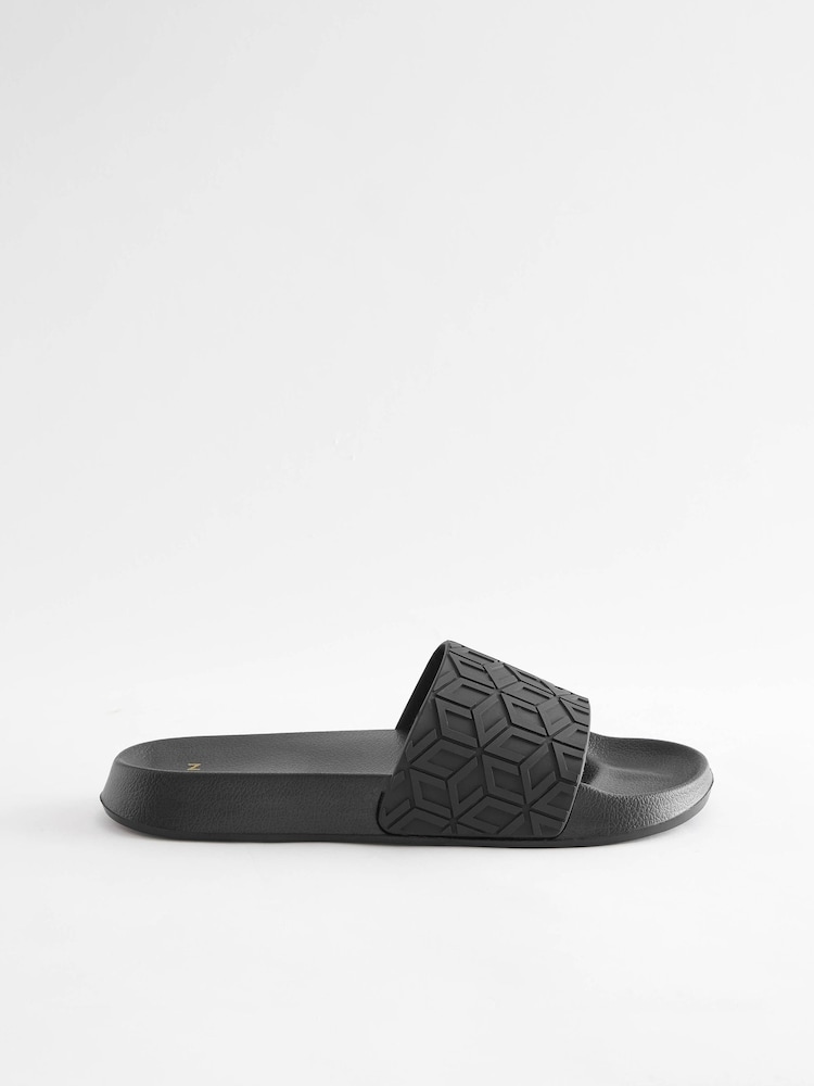 Noir - Mules en relief - Image 4 of 8