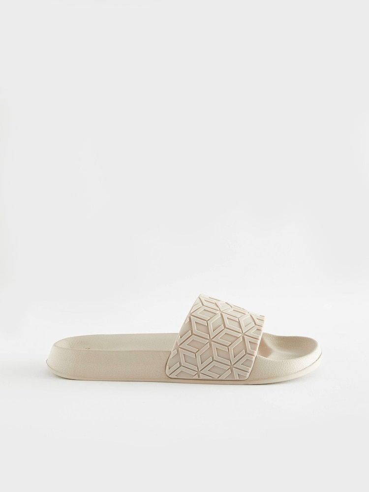 بيج - حذاء مفتوح منقوش - Image 3 of 6