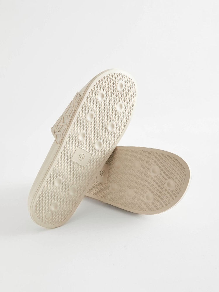 بيج - حذاء مفتوح منقوش - Image 4 of 6