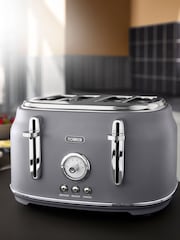 Tower Grey Renaissance 4 Slice Toaster - Image 1 of 8