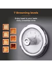 Tower Grey Renaissance 4 Slice Toaster - Image 3 of 8