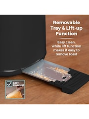 Tower Black Scandi 2 Slice Toaster 800W - Image 5 of 8