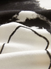 Monochrome Printed Round Neck Jumper - Image 5 of 5