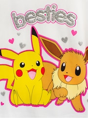 أبيض - بيجاما طويلة بتصميم Pokemon مصنوعة من خامة %100 قطن من Vanilla Underground - صورة 6 من 6