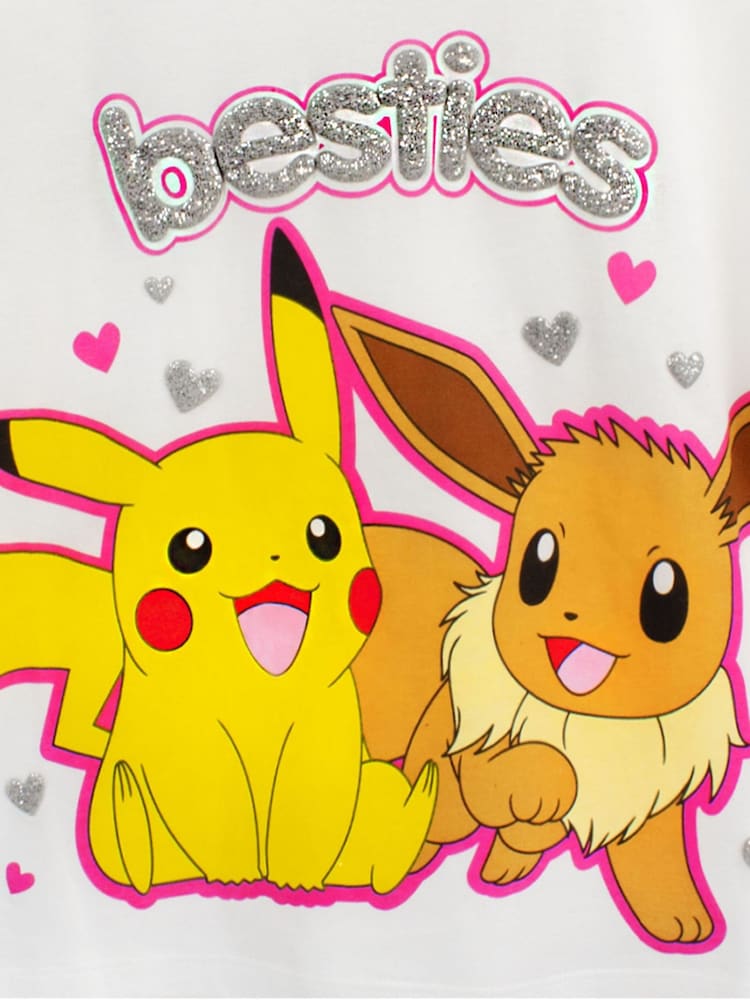 أبيض - بيجاما طويلة بتصميم Pokemon مصنوعة من خامة %100 قطن من Vanilla Underground - صورة 6 من 6