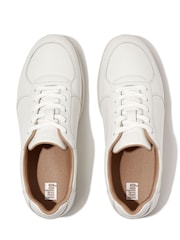 FitFlop Rally Leather Suede Panel Black Trainers - Image 3 of 4