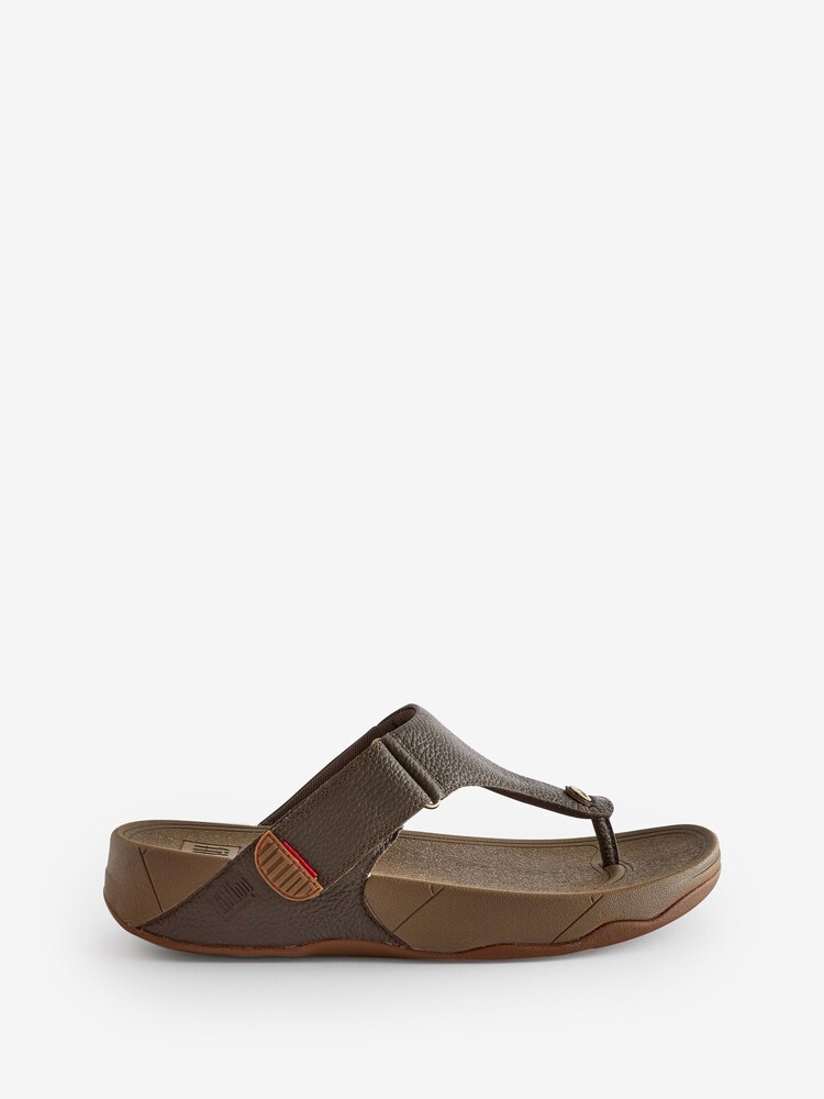 FitFlop Trakk II Brown Flip Flops - Image 1 of 4