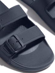 FitFlop iQushion Mens Two-Bar Buckle Slides - Image 4 of 4