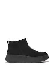 FitFlop F-Mode Suede Flatform Zip Ankle Boots - Image 1 of 4