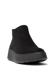 FitFlop F-Mode Suede Flatform Zip Ankle Boots - Image 2 of 4