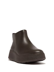 FitFlop F-Mode Suede Flatform Zip Ankle Boots - Image 2 of 3