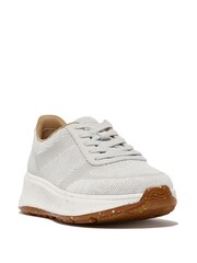 FitFlop Grey F-Mode Knit Flatform Sneakers - Image 2 of 5
