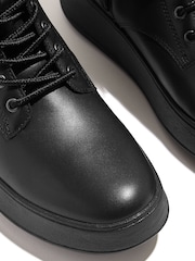 Fitflop F-Mode Leather Lace Up Flatform Ankle Boots - Image 5 of 5