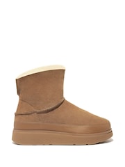 Jasnobrązowy - FitFlop Gen Double Faced Shearing Boots - Image 1 of 6