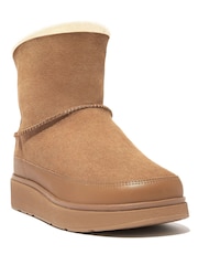 Jasnobrązowy - FitFlop Gen Double Faced Shearing Boots - Image 2 of 6
