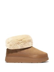Jasnobrązowy - FitFlop Gen Double Faced Shearing Boots - Image 4 of 6