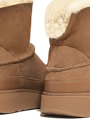 Jasnobrązowy - FitFlop Gen Double Faced Shearing Boots - Image 6 of 6