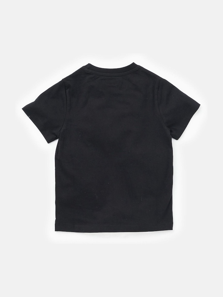 Angel & Rocket Black Sonic 100% Cotton Short Sleeve T-Shirt - Image 4 of 5