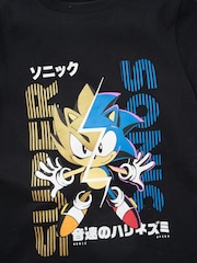 Angel & Rocket Black Sonic 100% Cotton Short Sleeve T-Shirt - Image 5 of 5