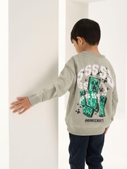 Angel & Rocket Grey Minecraft Sweat Top - Image 7 of 7