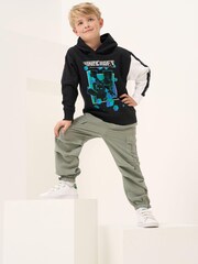 Angel & Rocket Black white Minecraft Hoodie - Image 2 of 5