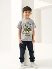 Angel & Rocket Grey Sonic 100% Cotton Short Sleeve T-Shirt - Image 2 of 5