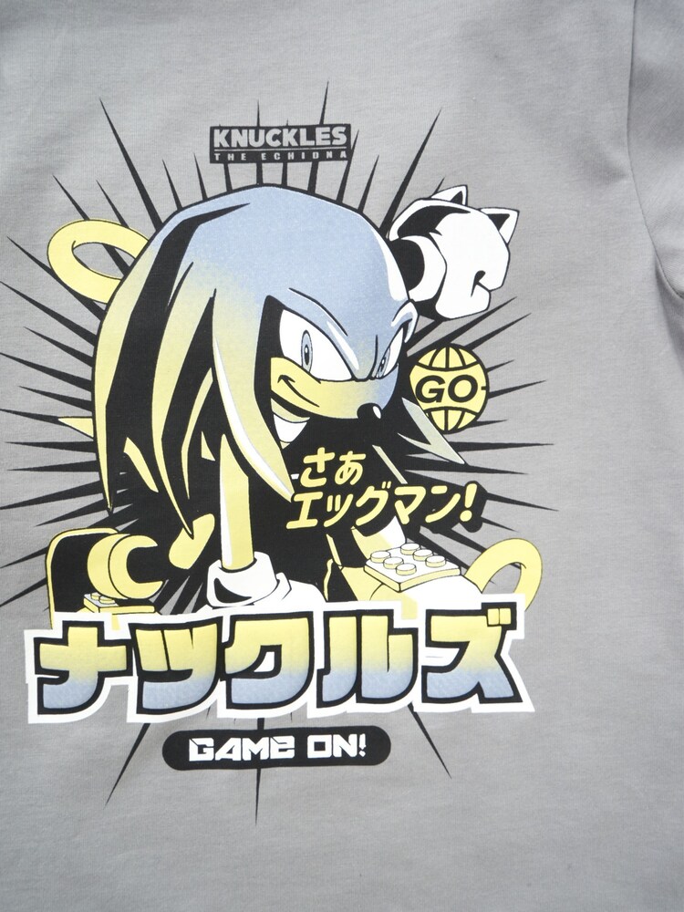 Angel & Rocket Grey Sonic 100% Cotton Short Sleeve T-Shirt - Image 5 of 5 Angel & Rocket Grey Sonic 100% Cotton Short Sleeve T-Shirt - Image 5 of 5