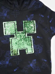 Angel & Rocket Black Minecraft Hoodie - Image 6 of 6