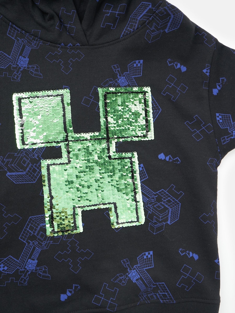 Angel & Rocket Black Minecraft Hoodie - Image 6 of 6