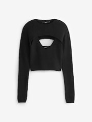 Schwarz - Strickpullover - Bild 4 von 7