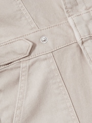 Good American Sand Good American Twill Utility Bootcut Jumpsuit - Image 6 of 6