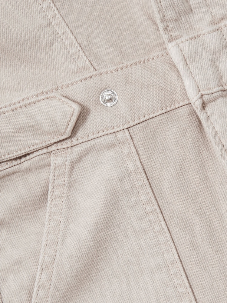 Good American Sand Good American Twill Utility Bootcut Jumpsuit - Image 6 of 6