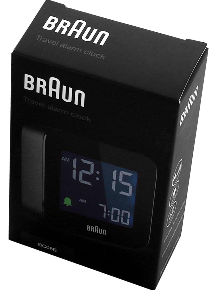 Braun Travel Black Alarm Clock - Image 6 of 6