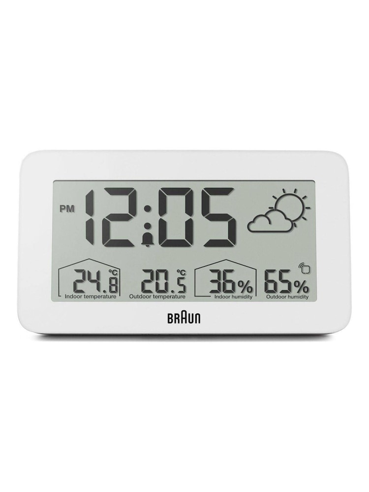 Braun Weather Station White Alarm Clock - Image 1 of 6
