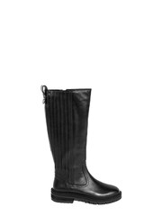 ASRA London Kale Leather Elastic Knee Black High Boots - Image 1 of 1