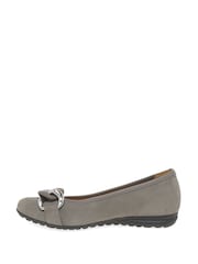 Gabor Wide Fit Sabia Suede Ballerina Shoes - Image 2 of 5