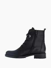 Gabor Wide Fit Prissie Black Leather Ankle Black Boots - Image 2 of 5