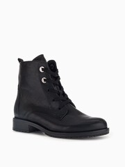 Gabor Wide Fit Prissie Black Leather Ankle Black Boots - Image 3 of 5