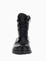 Gabor Wide Fit Prissie Black Leather Ankle Black Boots - Image 4 of 5